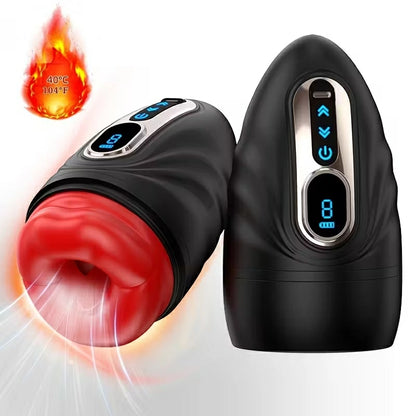 APP Mouth Masturbator With 9 Vibration& Heating