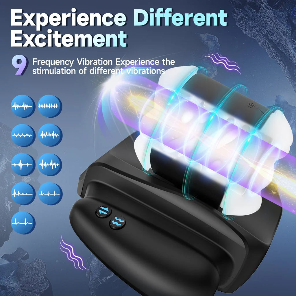 APP Thrusting Male Masturbation 10 Vibration & 3 Thrusting Modes