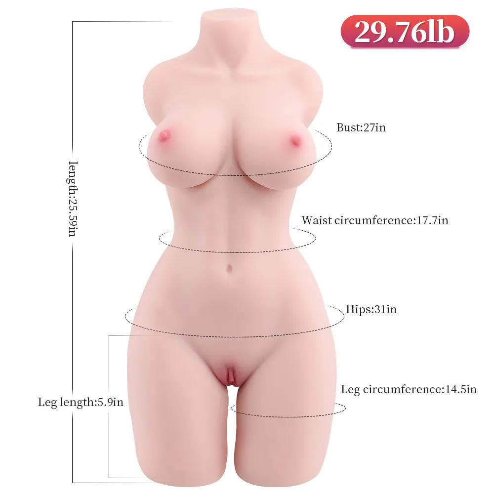 29.76LB Lifelike Big Booty Female Sex Torso