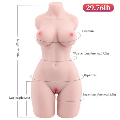 29.76LB Lifelike Big Booty Female Sex Torso