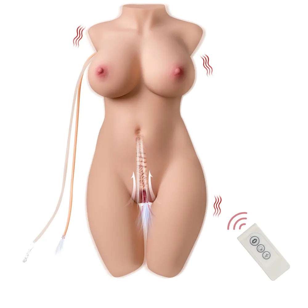 20.28LB Automatic Vibrating & Sucking Female Torso Sex Doll