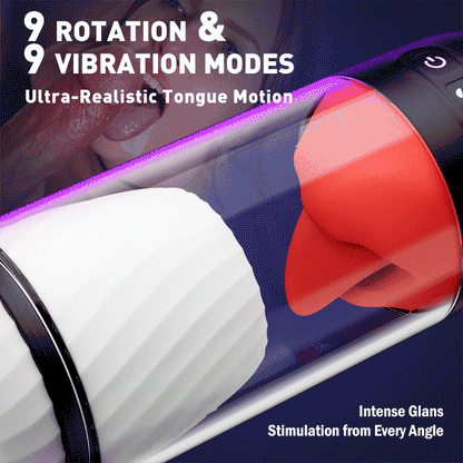 Shower Stroker  APP Controlled 9 Vibration Rotating & Licking