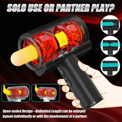 Best Large Penis Male Stroker 5 thrusting & Rotating 7 Vibrating