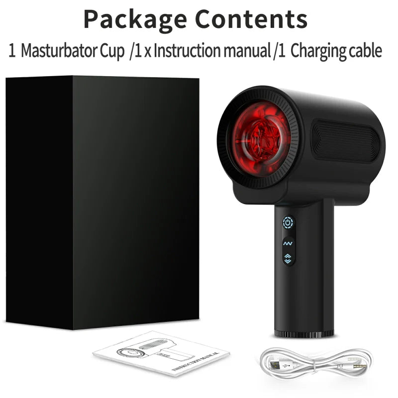 Best Large Penis Male Stroker 5 thrusting & Rotating 7 Vibrating
