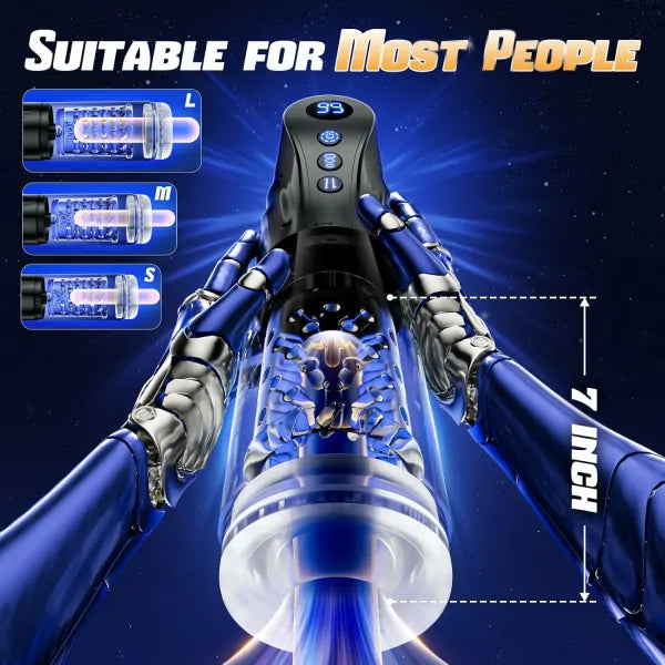 Best Larger Penis Stroker Toy 9 Thrusting Sucking Mode Pump
