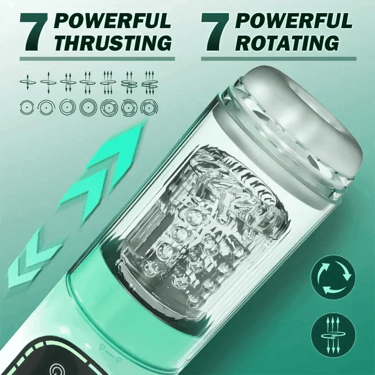 Automatic Tongue Licking & Suction Masturbator – Waterproof Oral Simulator