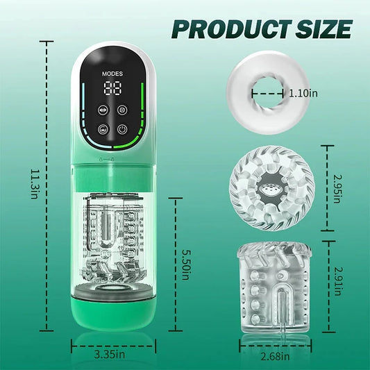 Automatic Tongue Licking & Suction Masturbator – Waterproof Oral Simulator