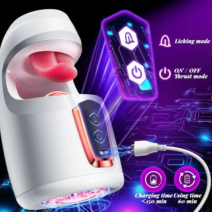 10-Mode Licking & Thrusting Male Vibrator