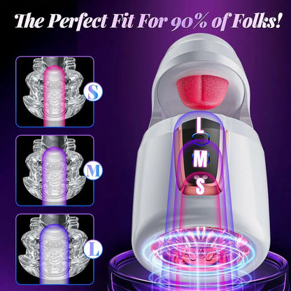 10-Mode Licking & Thrusting Male Vibrator