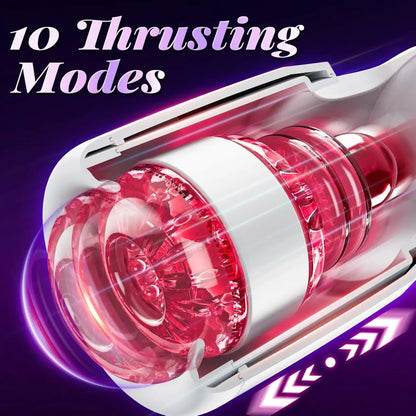 10-Mode Licking & Thrusting Male Vibrator