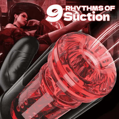 Best Large Penis Thrusting Masturbator with 9 Thrusting Rotating and Suction Modes for Men