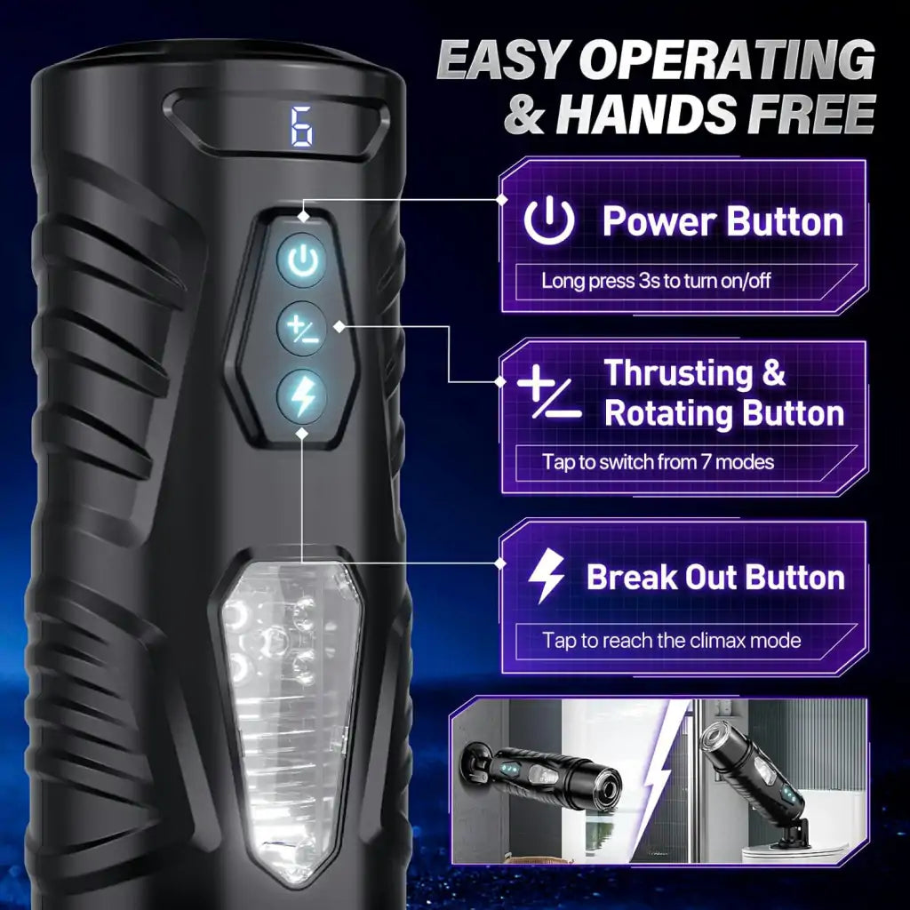 Hands-Free Male Masturbator-MT34