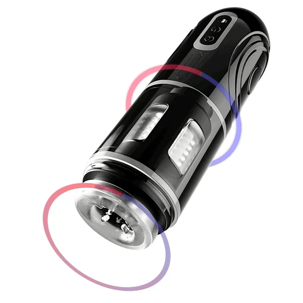 Hands-freeThrusting Masturbator with Locking Suction Base for Hands-Free Rotation