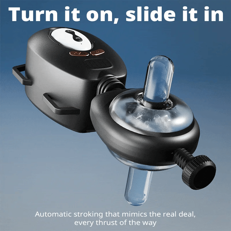 Strap-on Vibrating Male Stroker Remote Control Hands Free Masturbator