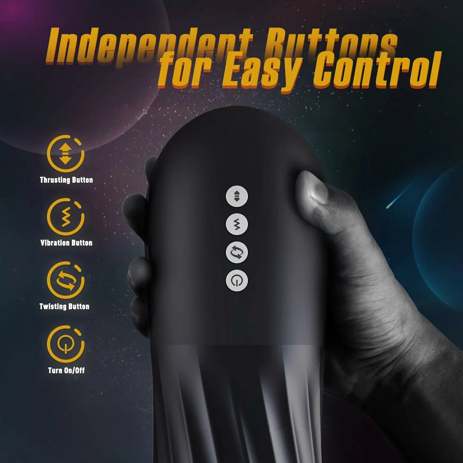 High-Speed Thrust Male Masturbator Features 3 Twisting & 5 Thrusting And Vibrating