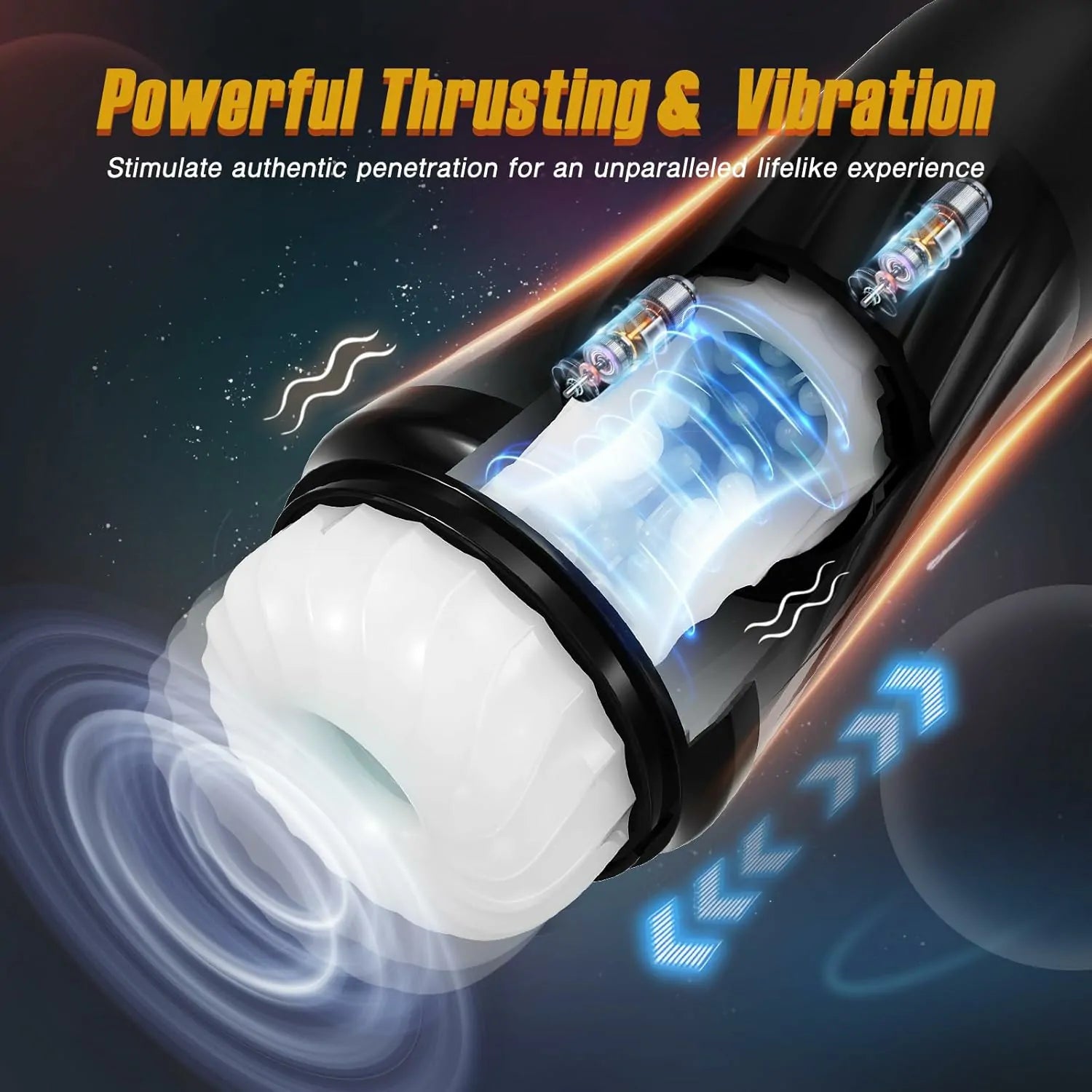 High-Speed Thrust Male Masturbator Features 3 Twisting & 5 Thrusting And Vibrating