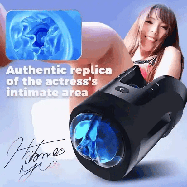 Leten Cannon King Mini: 10-Mode Thrusting Stroker With Realistic Sleeve & 600 Strokes