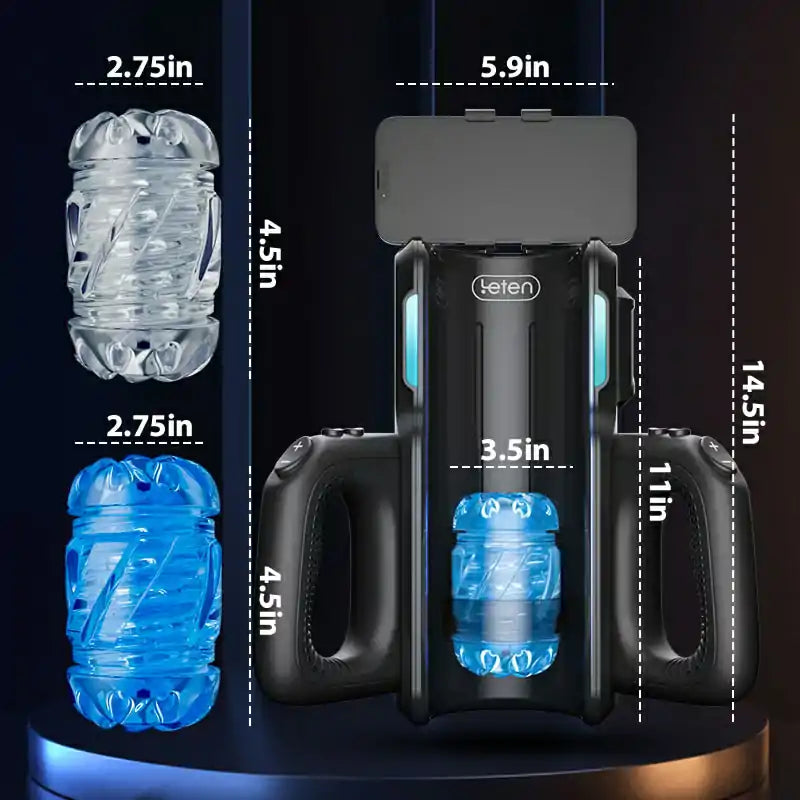 Leten Thrusting-Pro: Fully Auto Stroker with 10 Modes, 10 Speeds & Dual Sleeves