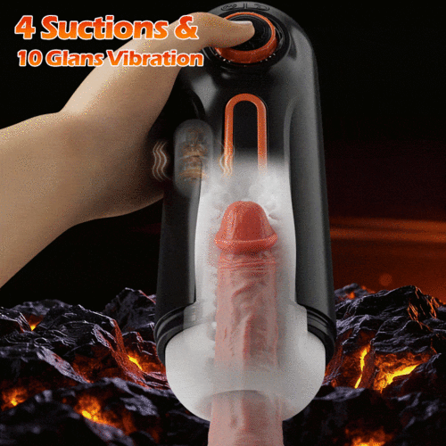 Masturbatorsx 6-in-1 Thrusting & Vibrating Blow Job Masturbator Cup For beginner