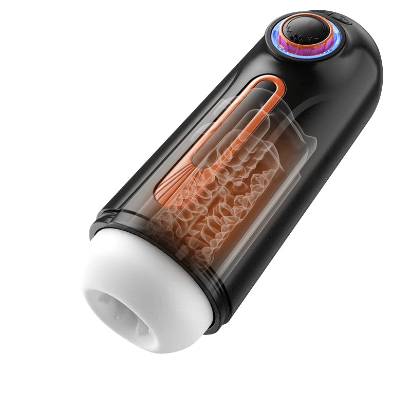 Masturbatorsx 6-in-1 Thrusting & Vibrating Blow Job Masturbator Cup For beginner
