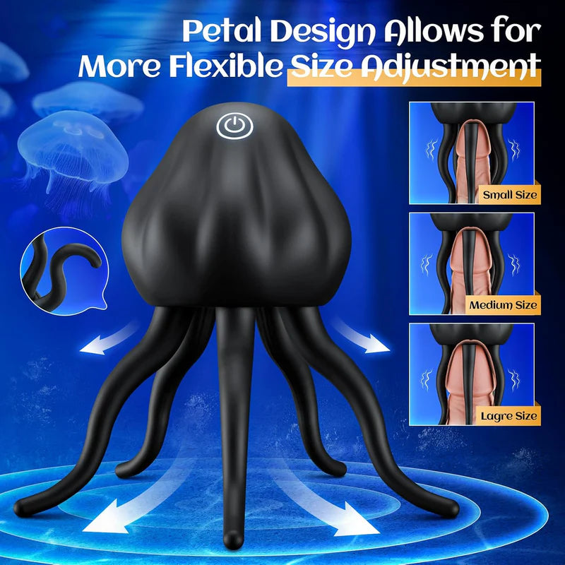 Octopus Penis Vibrator With 10 Vibrating Modes Waterproof
