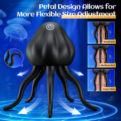 Octopus Penis Vibrator With 10 Vibrating Modes Waterproof