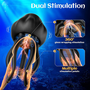 Octopus Penis Vibrator With 10 Vibrating Modes Waterproof