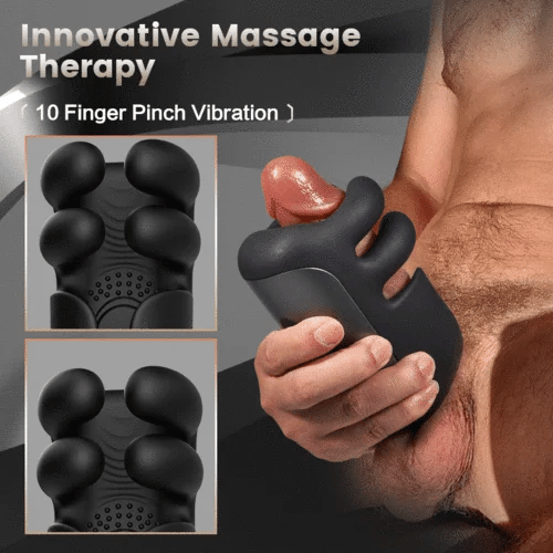 Automatic 10 Finger Pinchin & Tapping for Massage Therapy Male Vibratore