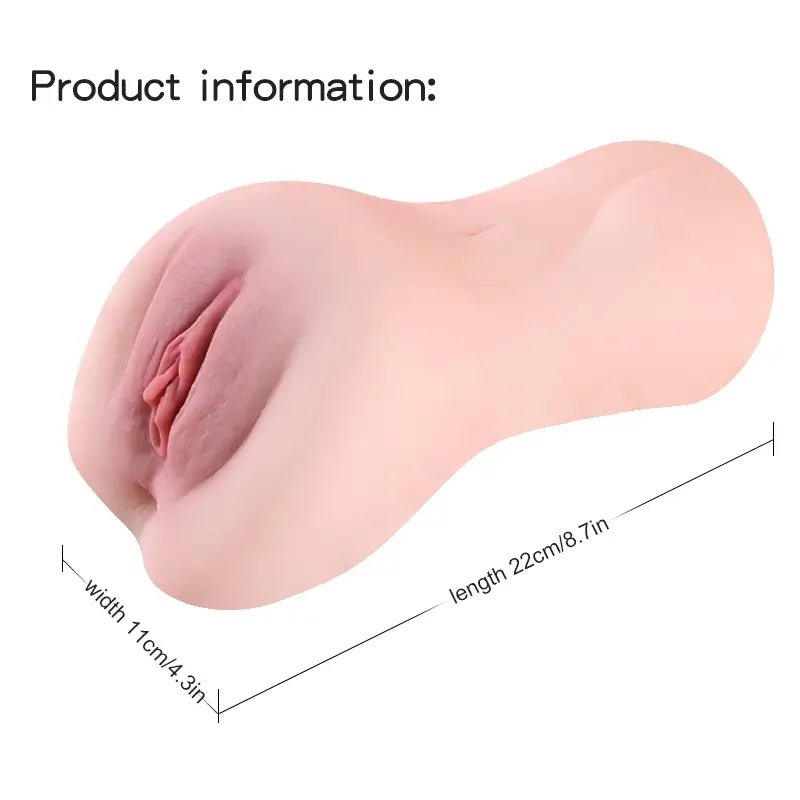 2.4 lb Discreet Pocket Pussy Masturbator Real Feel Silicone Pleasure Cup