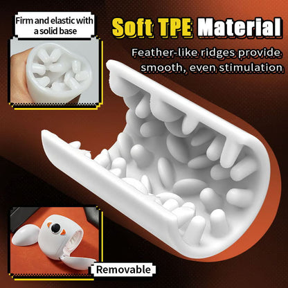 XR3 Egg Masturbator with 10-Speed Rotation and Testicle Massage