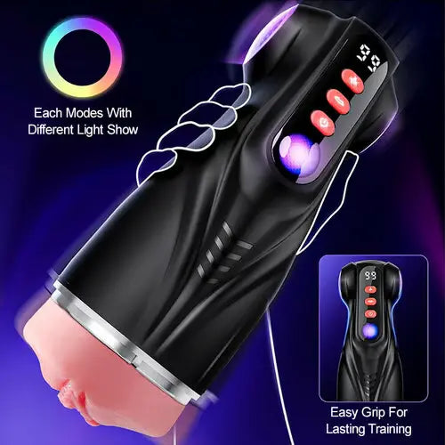 Dick Sucking Stroker with 9 Suction & 9 Vibration Modes and 3 Sleeves