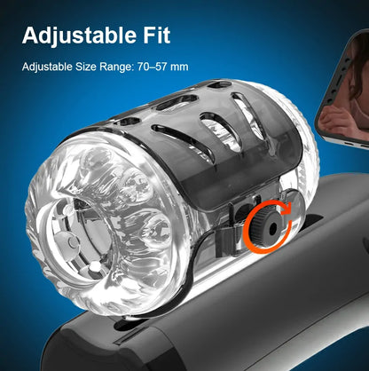 Hands-Free Thrusting Male Masturbator With Phone Mount