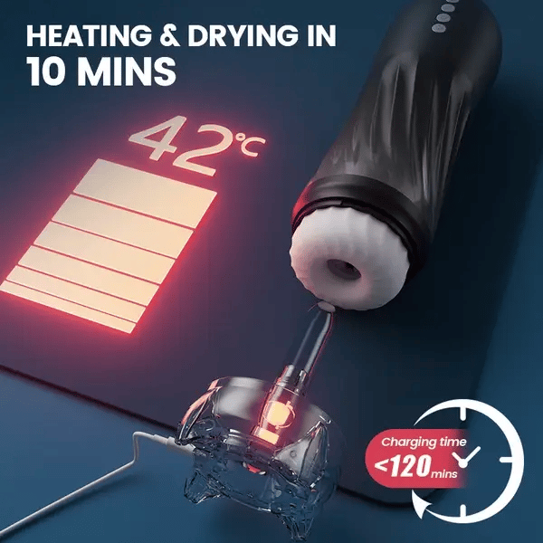 Powerful thrust male masturbator twisting thrusting vibrating