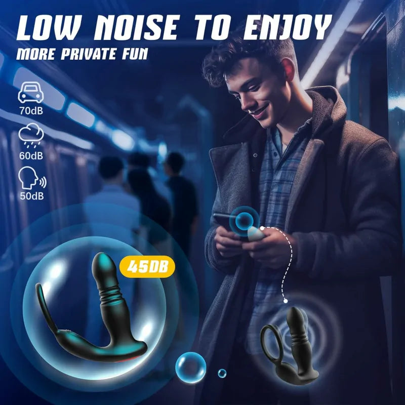 Waterproof Telescopic Prostate Massager for Targeted G-Spot Relief