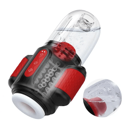 Automatic Water-Spraying Male Masturbator with Vibration, Rotation, and Water Jet