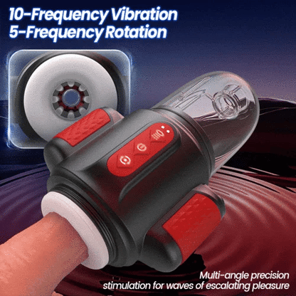 Automatic Water-Spraying Male Masturbator with Vibration, Rotation, and Water Jet