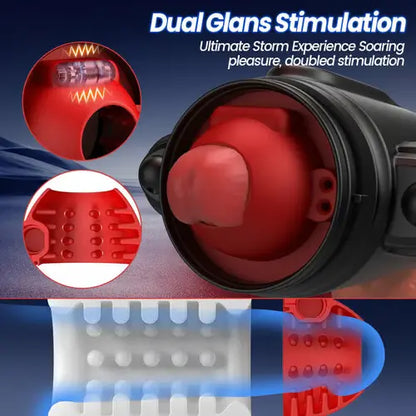Automatic Water-Spraying Male Masturbator with Vibration, Rotation, and Water Jet