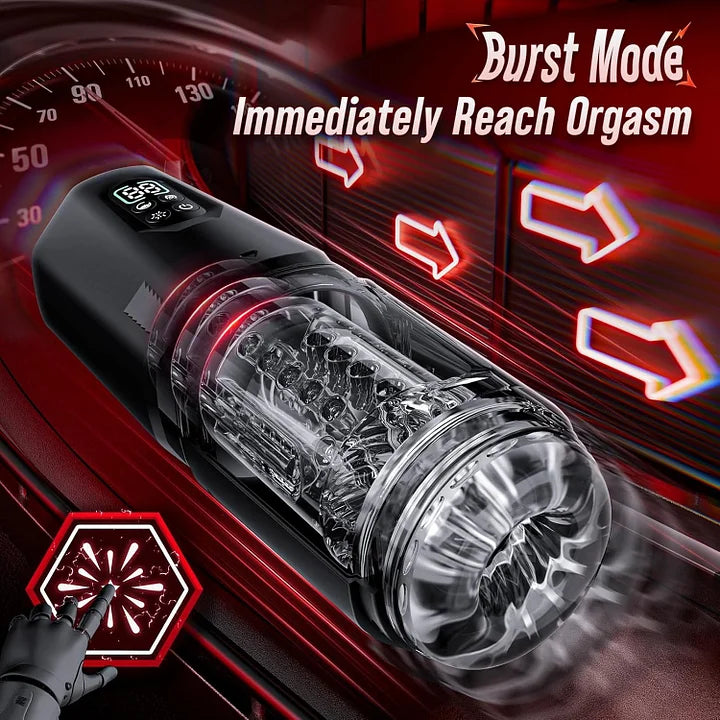Hands Free Masturbator with 7 Thrusting Rotating Vibrating and App Interaction