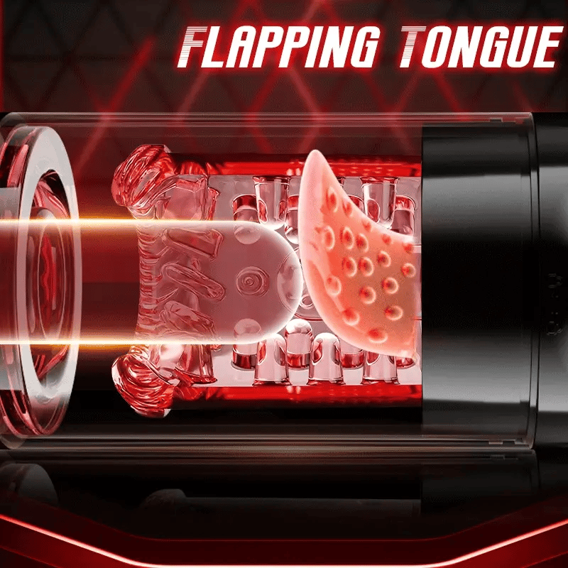 APP Waterproof Automatic Sucting Masturbator Thrusting Rotating Licking