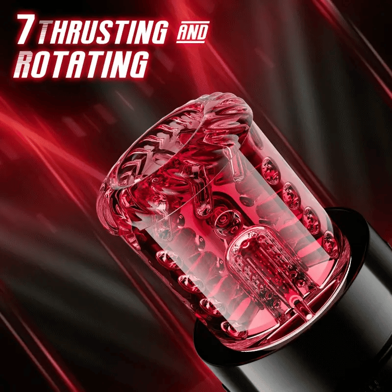 APP Waterproof Automatic Sucting Masturbator Thrusting Rotating Licking