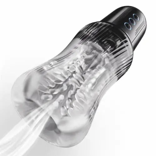 Deep Throat Masturbator  5 Sucking 10 Vibrating Dual Vibrating Eggs