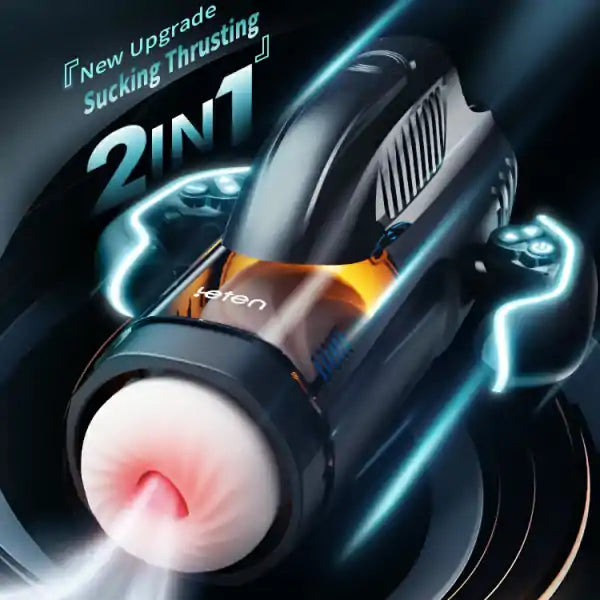 Top Hands-Free Male Blowjob Machine with 10 Suction and Thrusting Modes