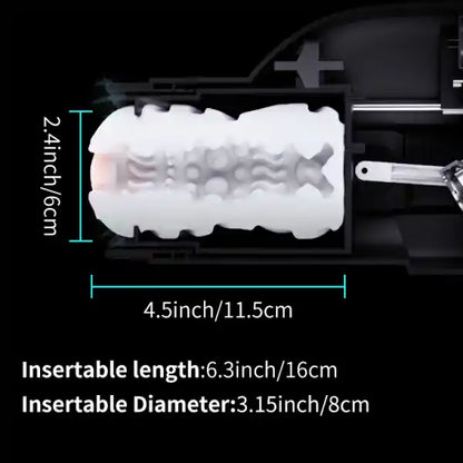 Top Hands-Free Male Blowjob Machine with 10 Suction and Thrusting Modes