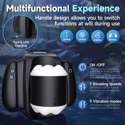 Hands-Free Thrusting Penis Toy with App Control