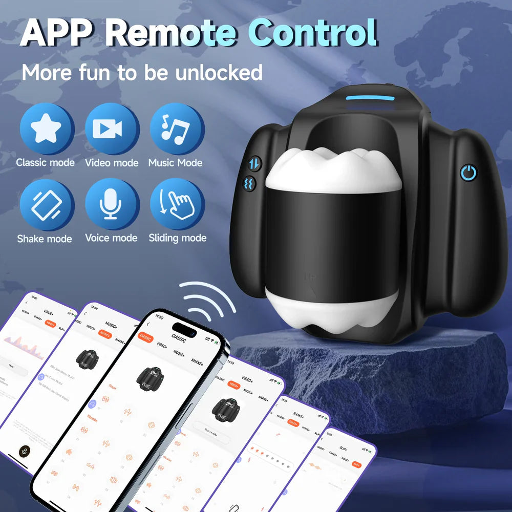 Hands-Free Thrusting Penis Toy with App Control