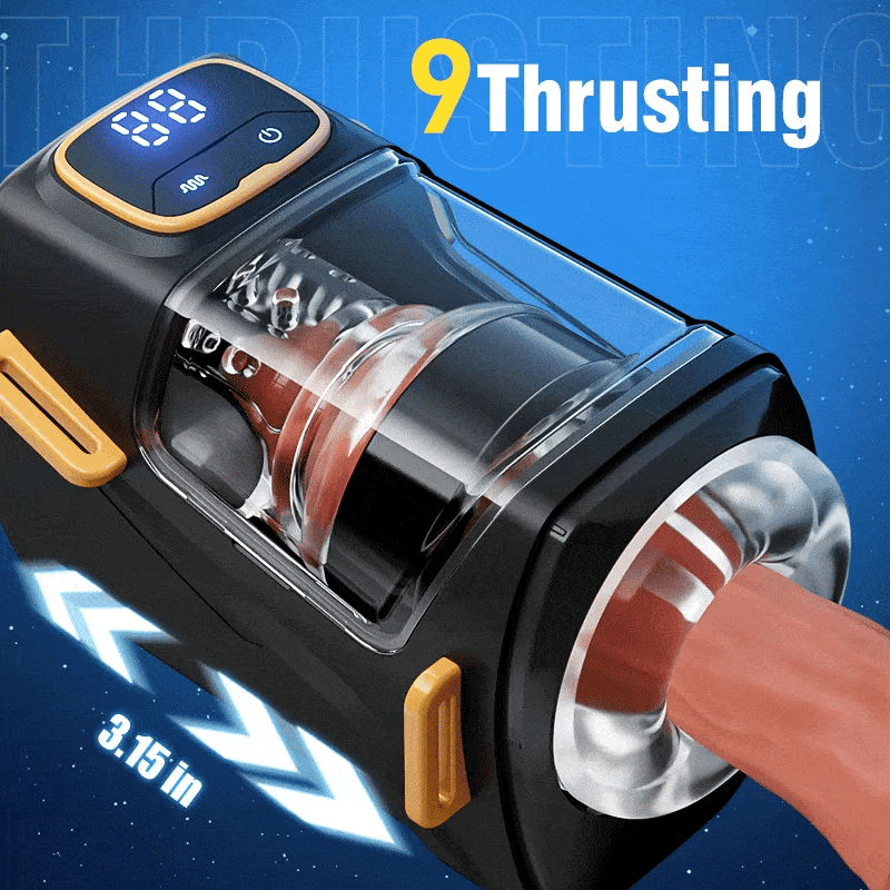 Wearable Hands-Free Stroker with 9 Thrusting & Vibration Modes