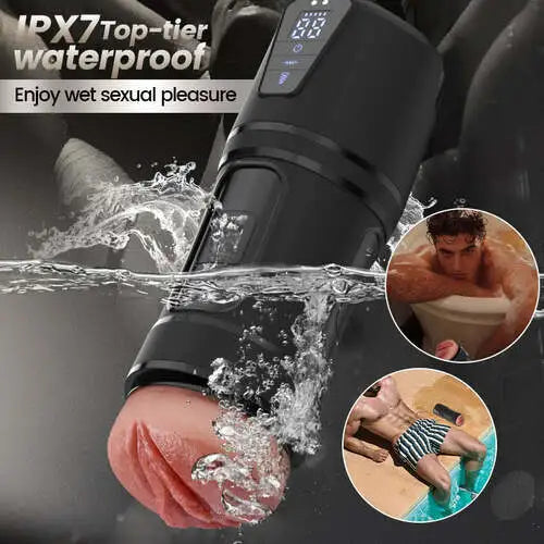Ultra-Realistic Electric Pocket Vagina Masturbator with 10 Vibrations 5 Suctions