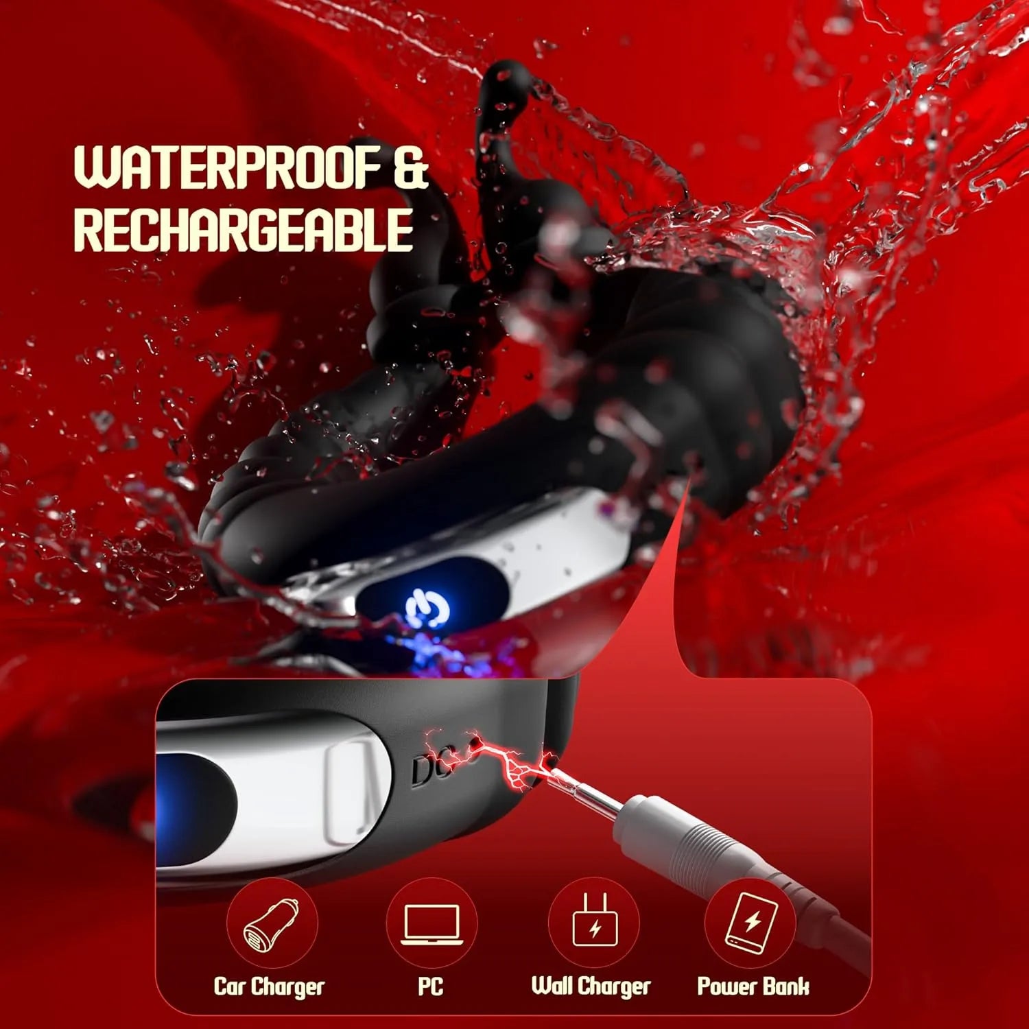 Dual-Motor Cock Ring Vibrator with Bunny Ears