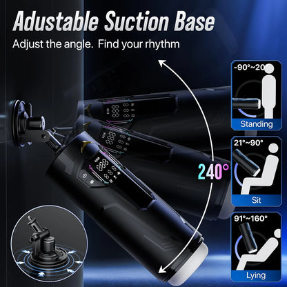Hands Free Oral Masturbator Squeeze Sucking Thrusting Vibrating App Interaction