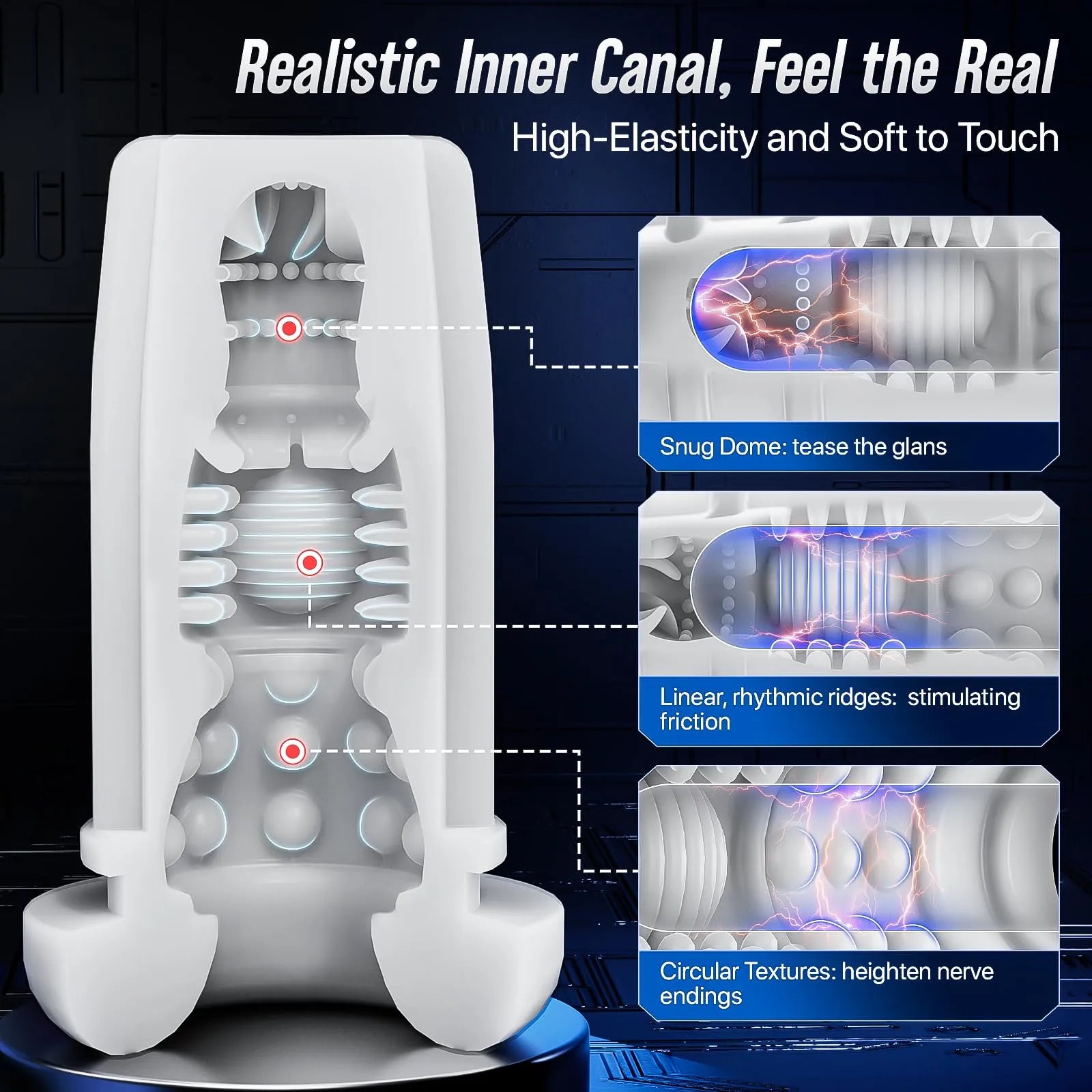 Hands Free Oral Masturbator Squeeze Sucking Thrusting Vibrating App Interaction